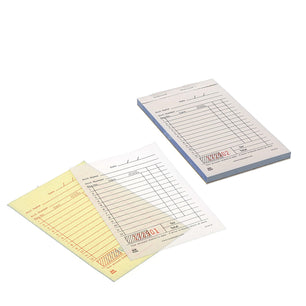 White Carbonless Sales Books-2 Part Booked Business and Customer Copy