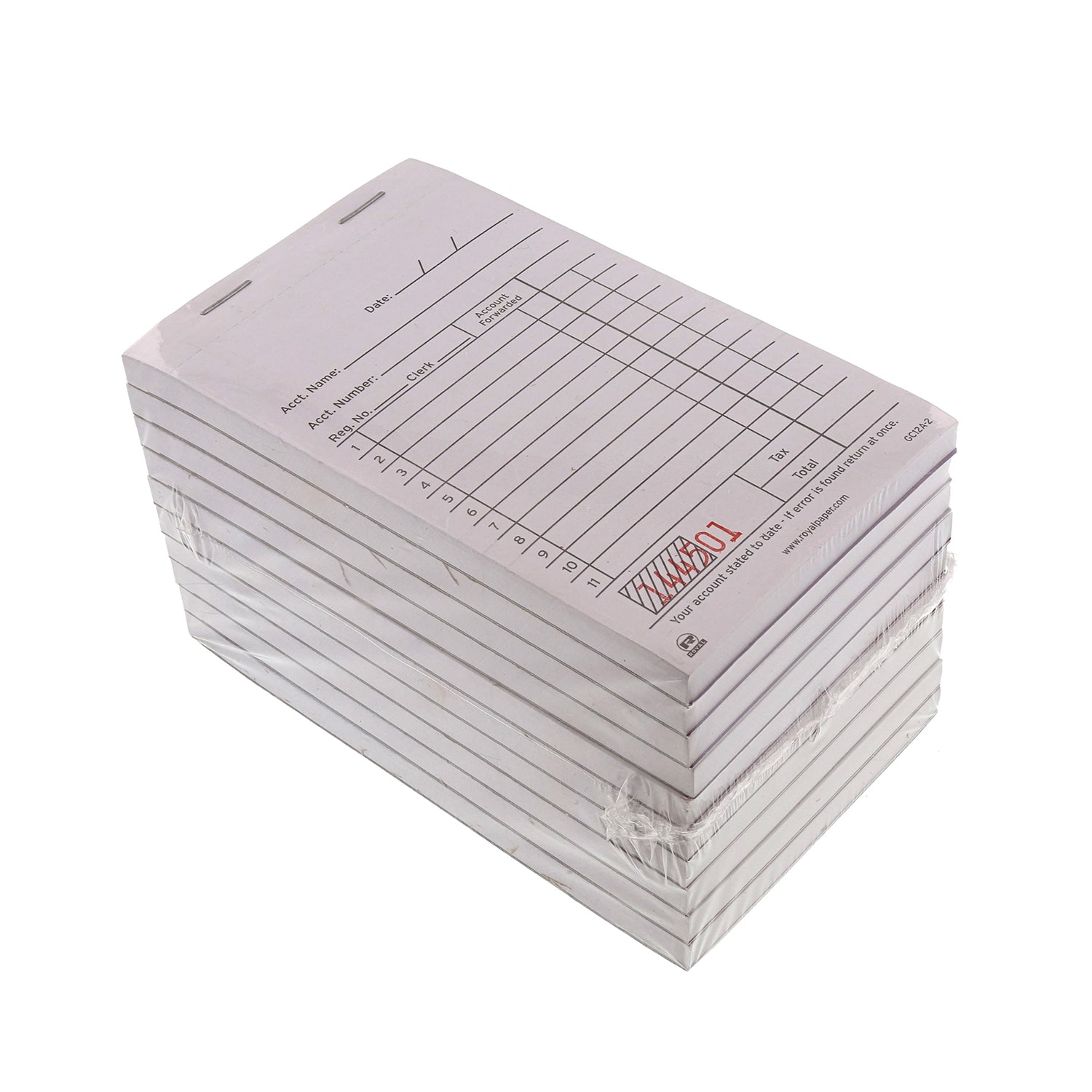 White Carbonless Sales Books-2 Part Booked Package