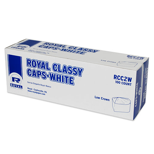 closed case of White Classy Caps