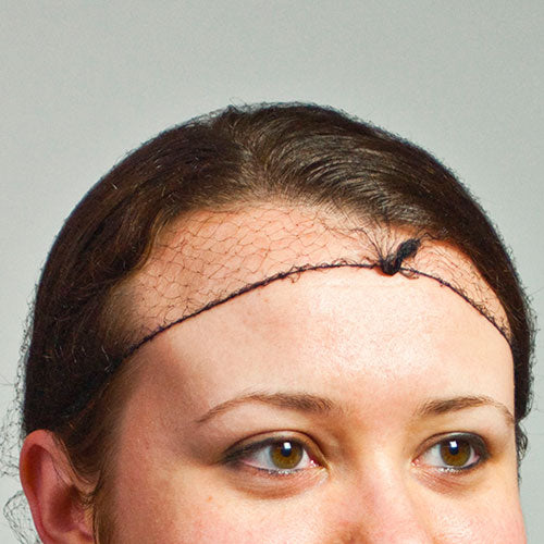 28" Black Light Weight Hairnet Latex Free