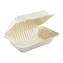 Open Hoagie Molded Fiber Hinged Container side view