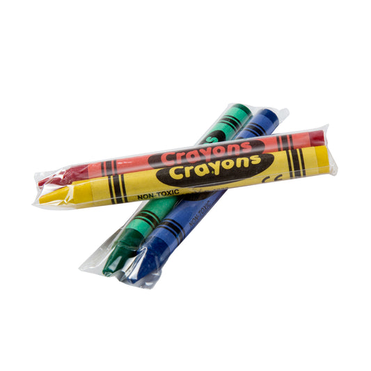 Assorted Color 2-Pack Cello Wrapped Crayons