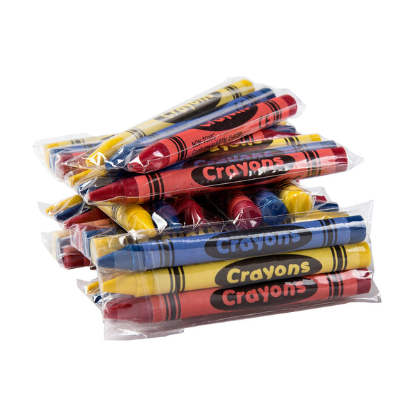 3-Color Pack Cello Wrapped Crayons