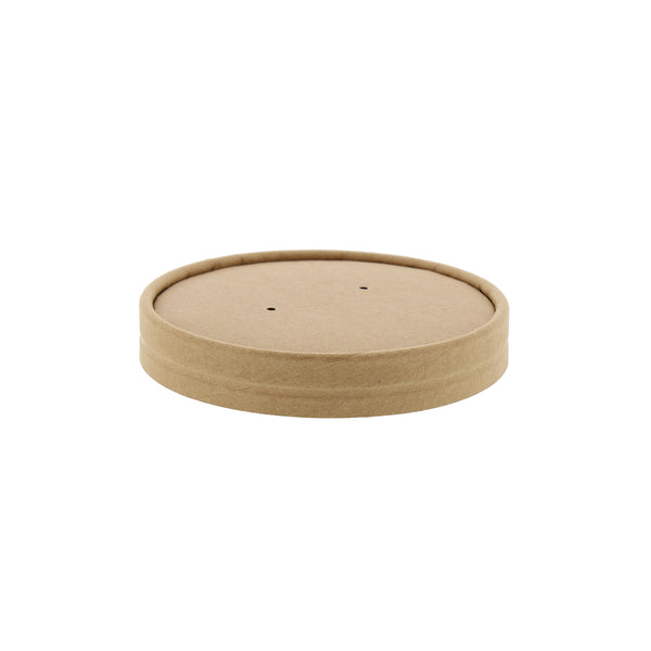 8 and 12 oz Kraft Vented Paper Lid