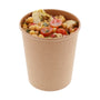 32 oz Kraft Paper Food Container with Chickpea Salad
