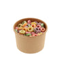 8 oz Kraft Paper Food Container with Cereal