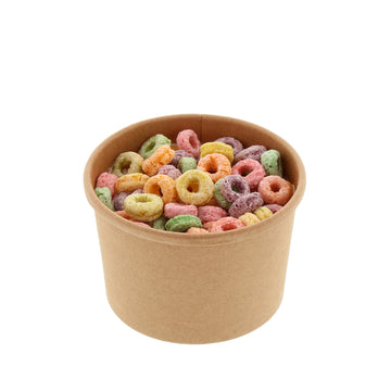 Graphic Packaging 312603028 Ecotainer™ Polystyrene 12 Oz Soup Cup Flat Lids  - 4 1/4Dia. x 1/2H