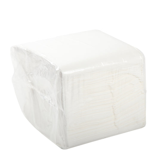 Sleeve of 16.5" x 16.5" 1 Ply White Napkins
