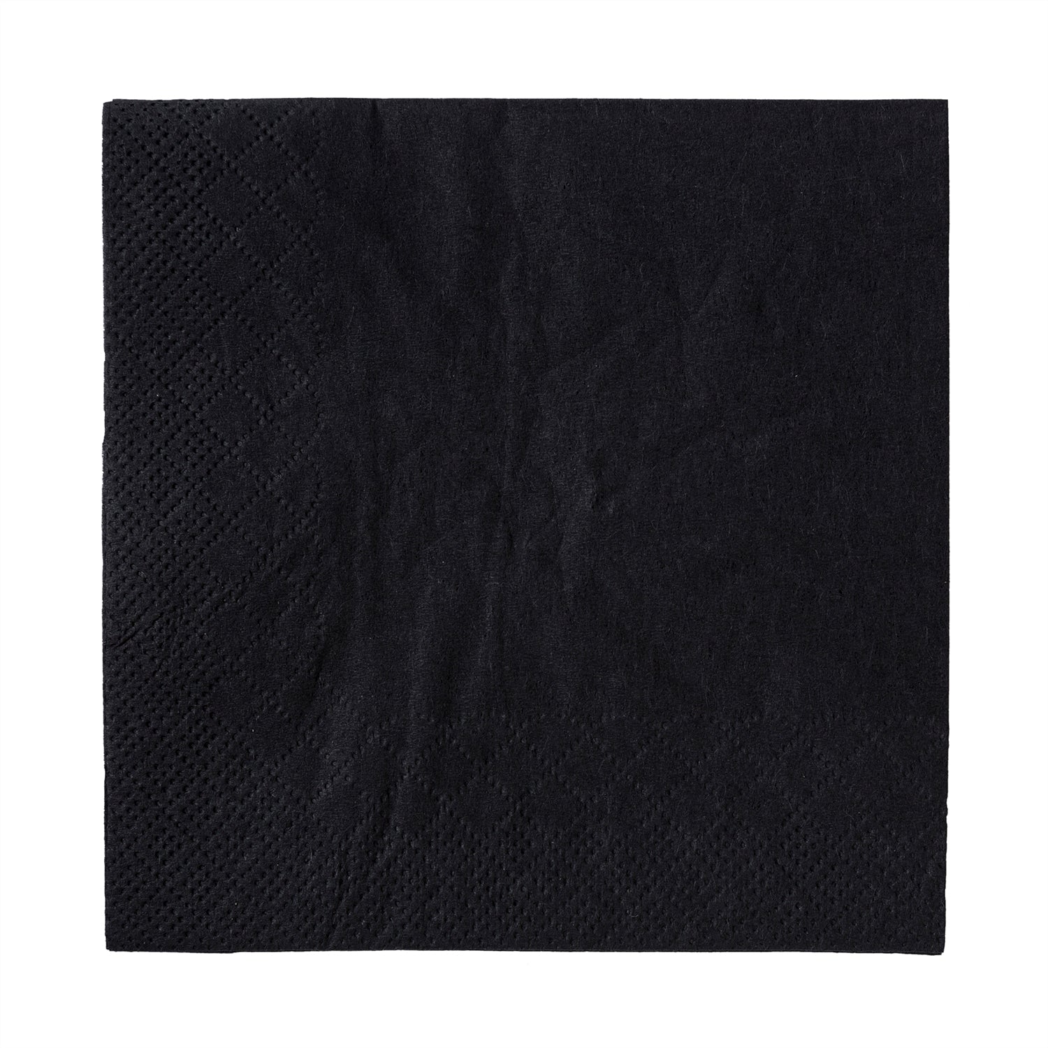 9.5" x 9.5" Black Beverage Napkin