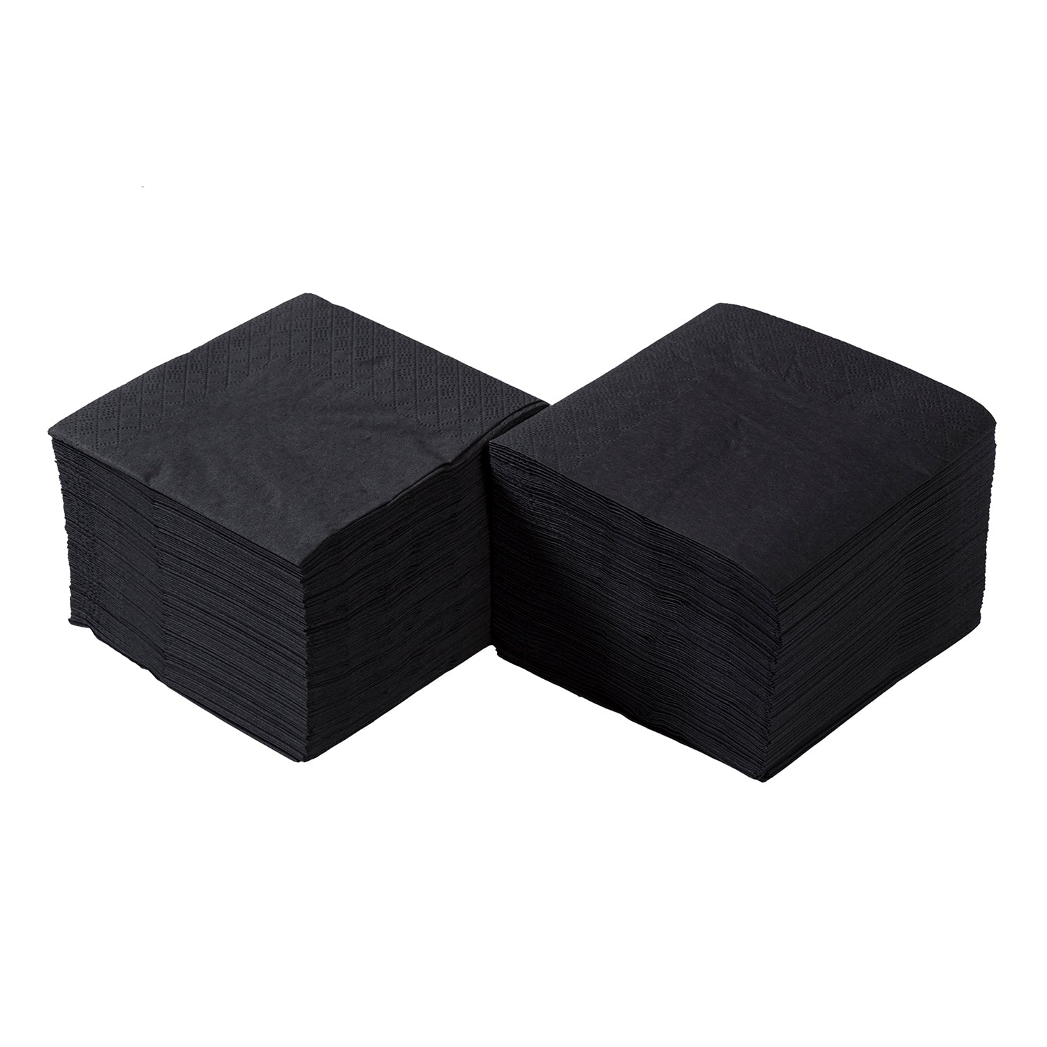 9.5" x 9.5" Black Beverage Napkins