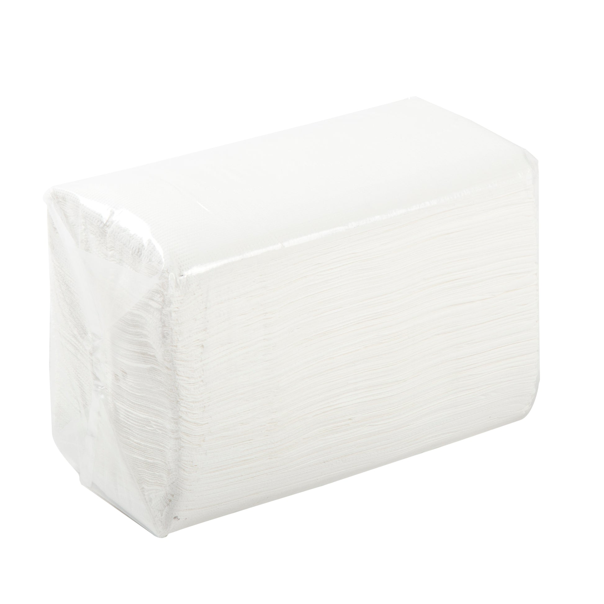 Sleeve of 15" x 17" White 2-Ply Dinner Napkins