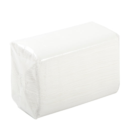 Sleeve of 15" x 17" White 2-Ply Dinner Napkins