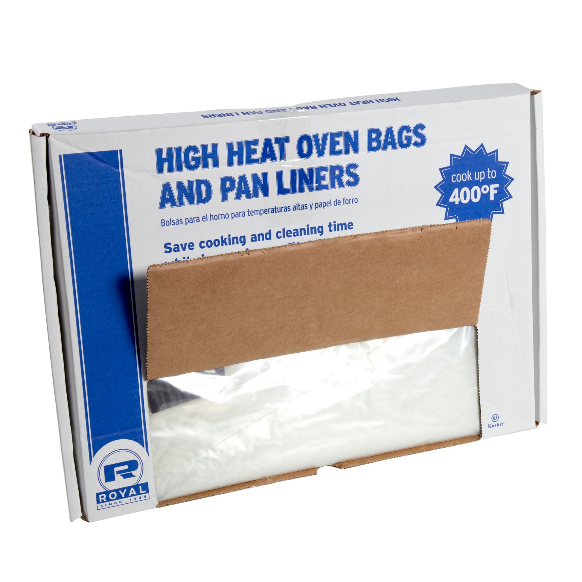 18" x 24" 11 Quart High Heat Oven Bags, Package of 100 - opened