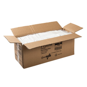 open case of Heavy Weight White Polypropylene Forks