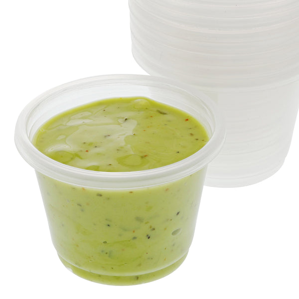 1 Oz. Poly Translucent Portion Cups with Sauce