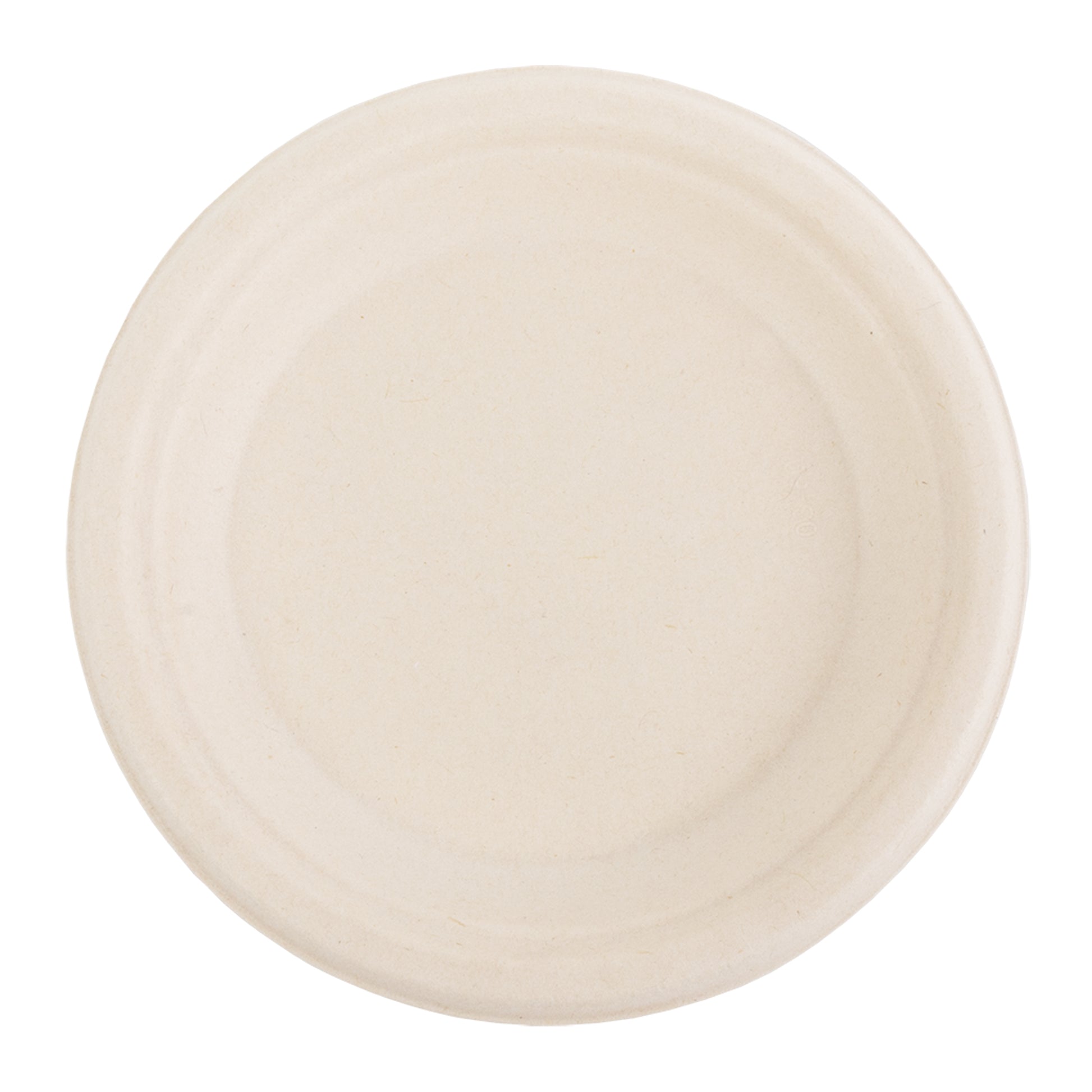 No added PFAS 6" Round Heavy Molded Fiber Plate