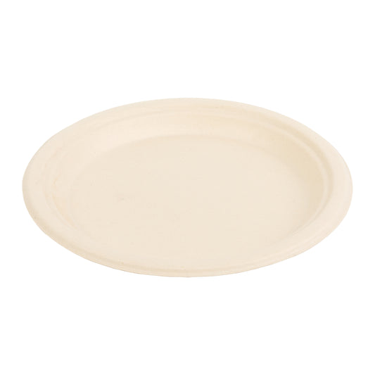 No added PFAS 9" Round Heavy Molded Fiber Plate