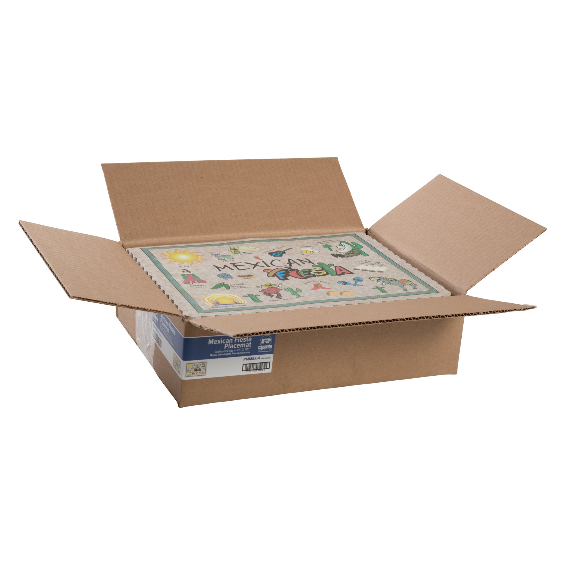 open case of Mexican Fiesta Placemats