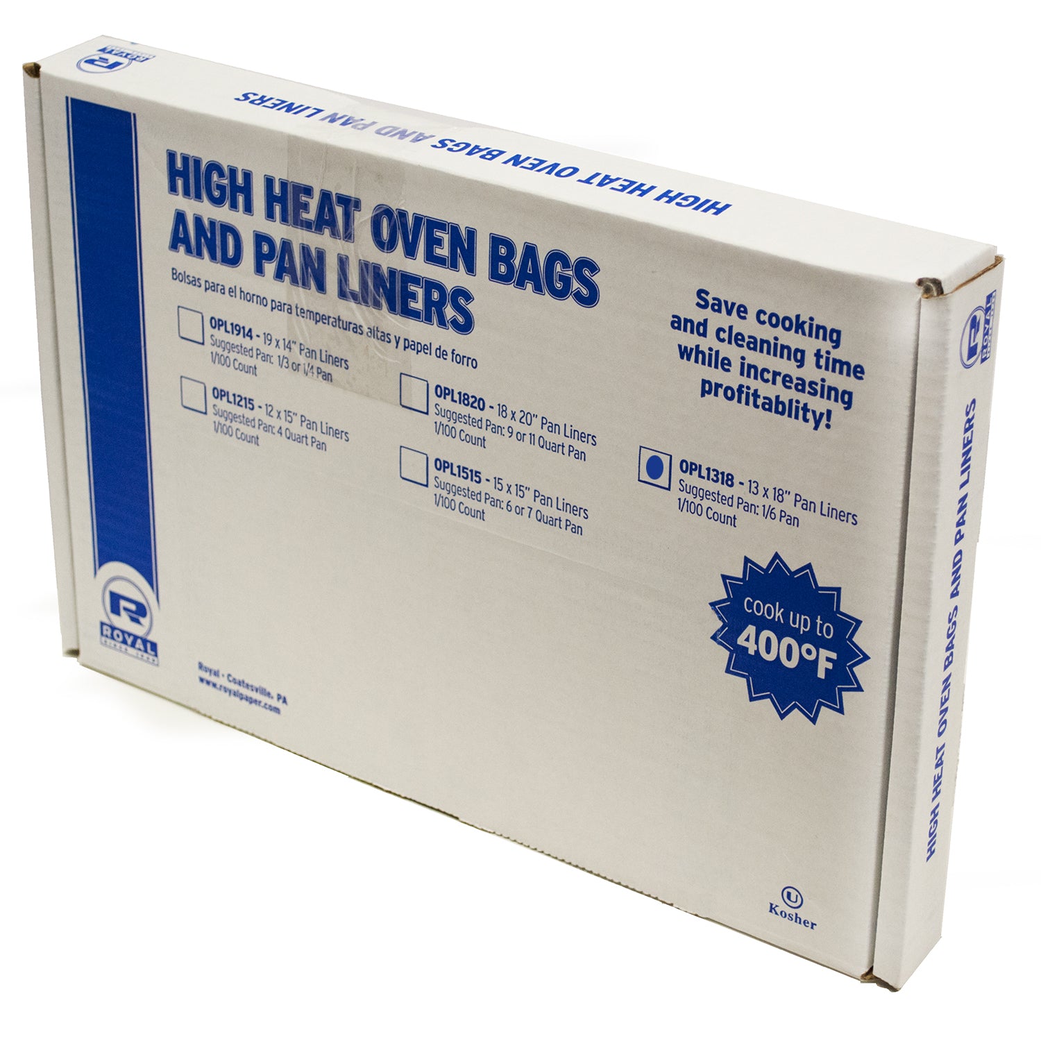 13" W x 18" L, 9 or 11 Quart Pan High Heat Oven Pan Liner Package