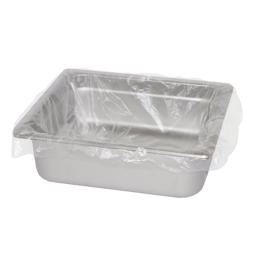 18" W x 14" L 1/4, 1/3 Pan Steam Pan Liners with Twist Ties
