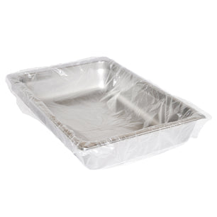 Full Pan Steam Pan Liner with Twist Ties in Pan