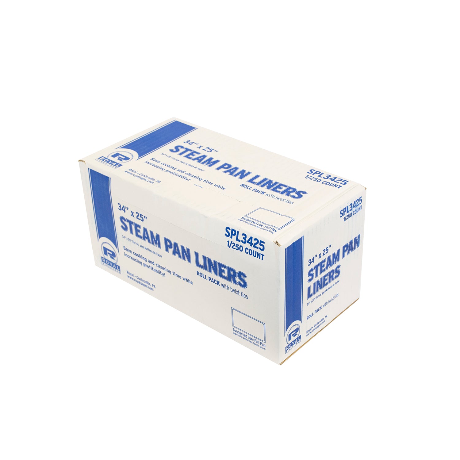 Full Pan Steam Pan Liners with Twist Ties, Pack of 250 – CiboWares