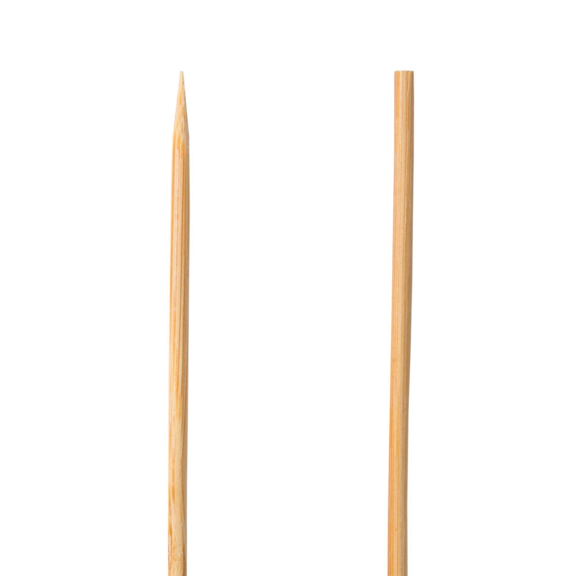4" Round Bamboo Skewer close up