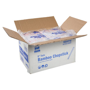 open case of Twin Bamboo Chopsticks in Sleeves