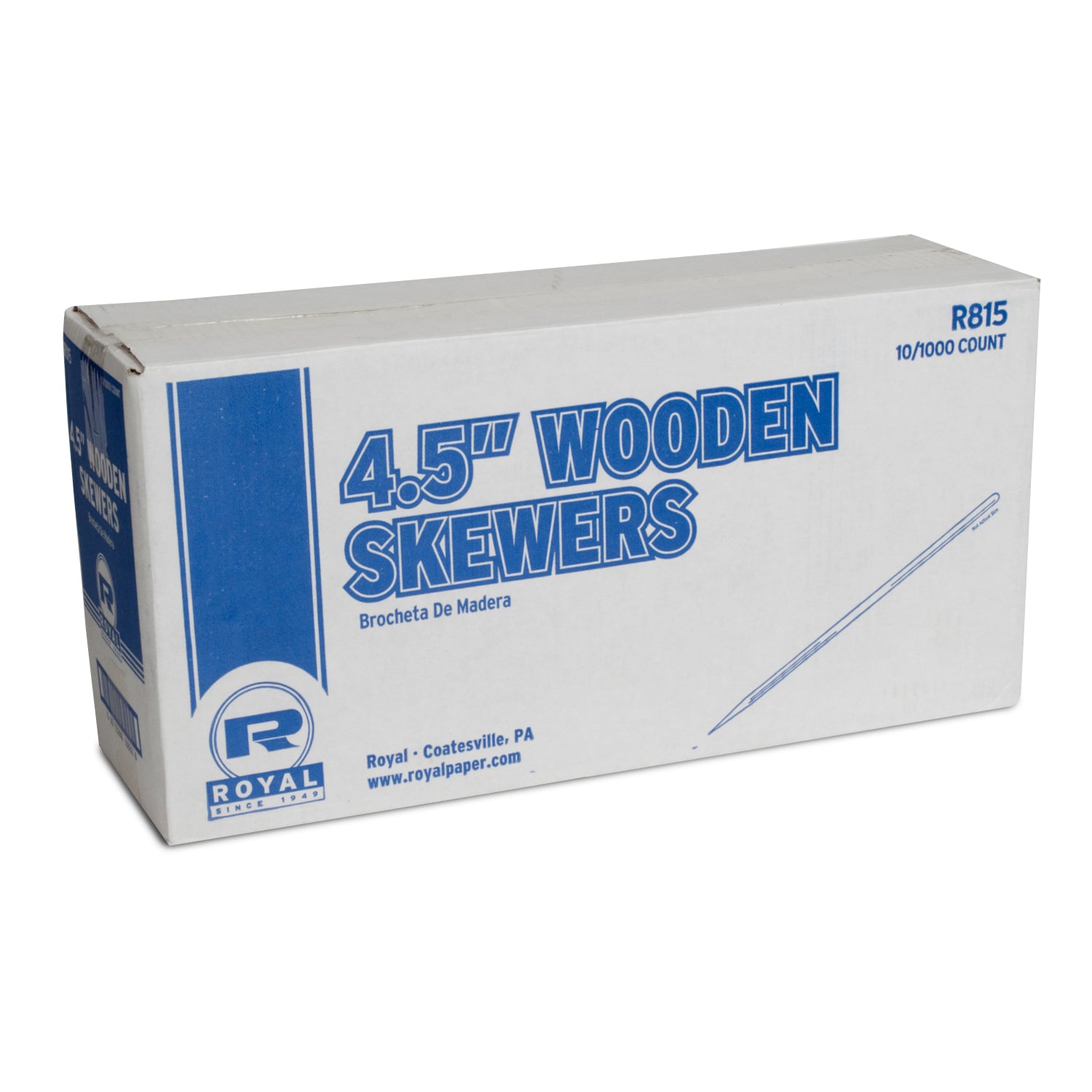 case of 4.5" Wood Skewers