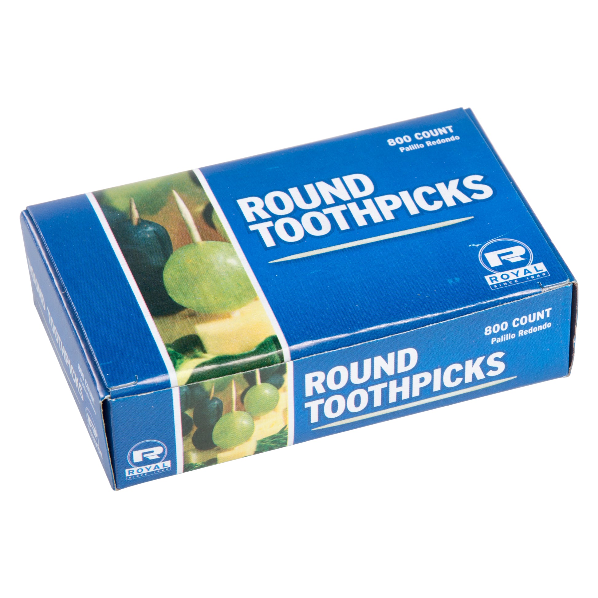closed box of Plain Round Toothpicks