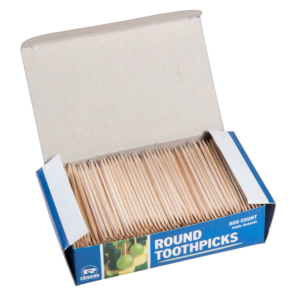 Plain Round Toothpicks open box