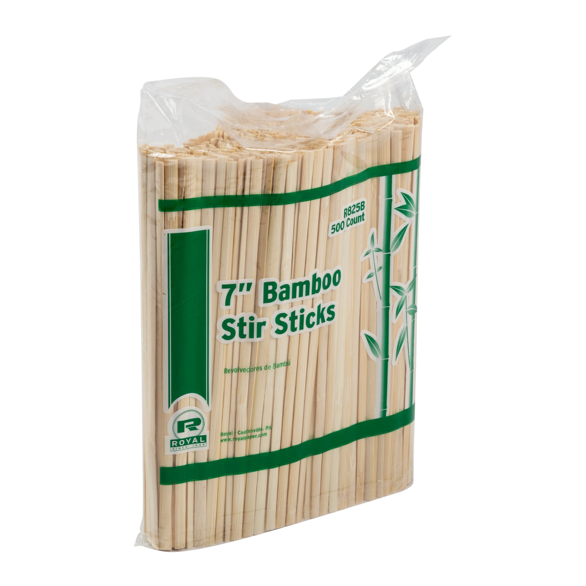7" Bamboo Coffee Stirrers in bag