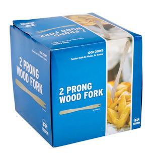 Two Prong Wood Forks inner box