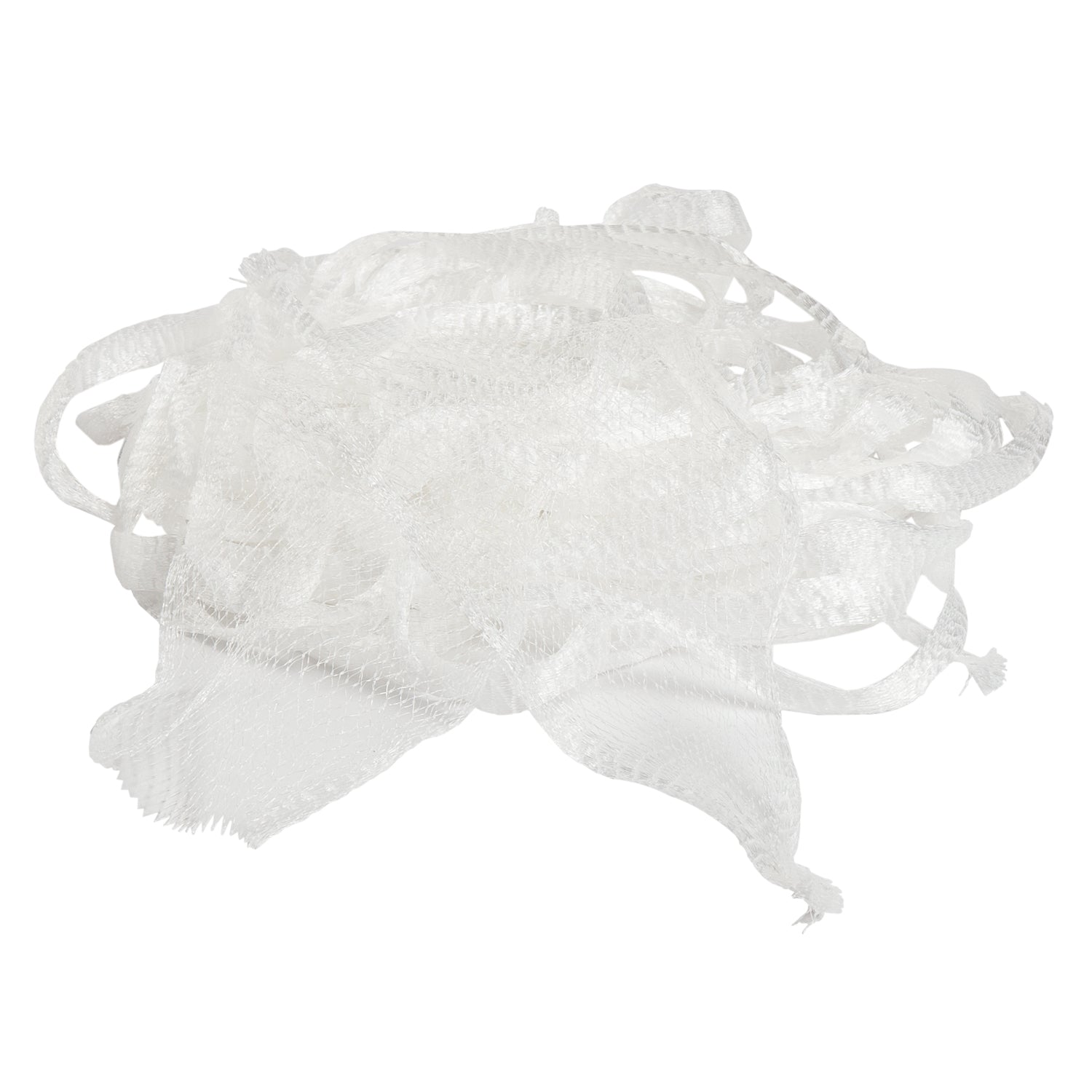 pile of 24" Clear Plastic Mesh Bags