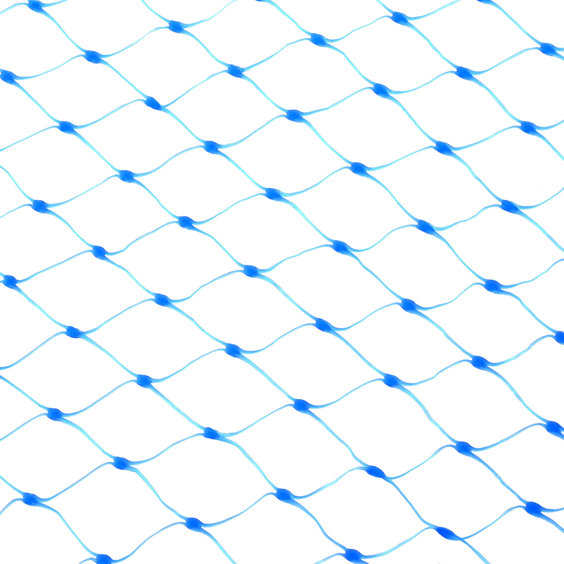 close up or 24" Blue Plastic Mesh Bag