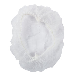 White O.R. Cap Latex Free Pleated