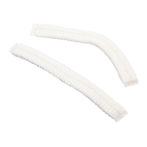 White O.R. Cap Latex Free Pleated