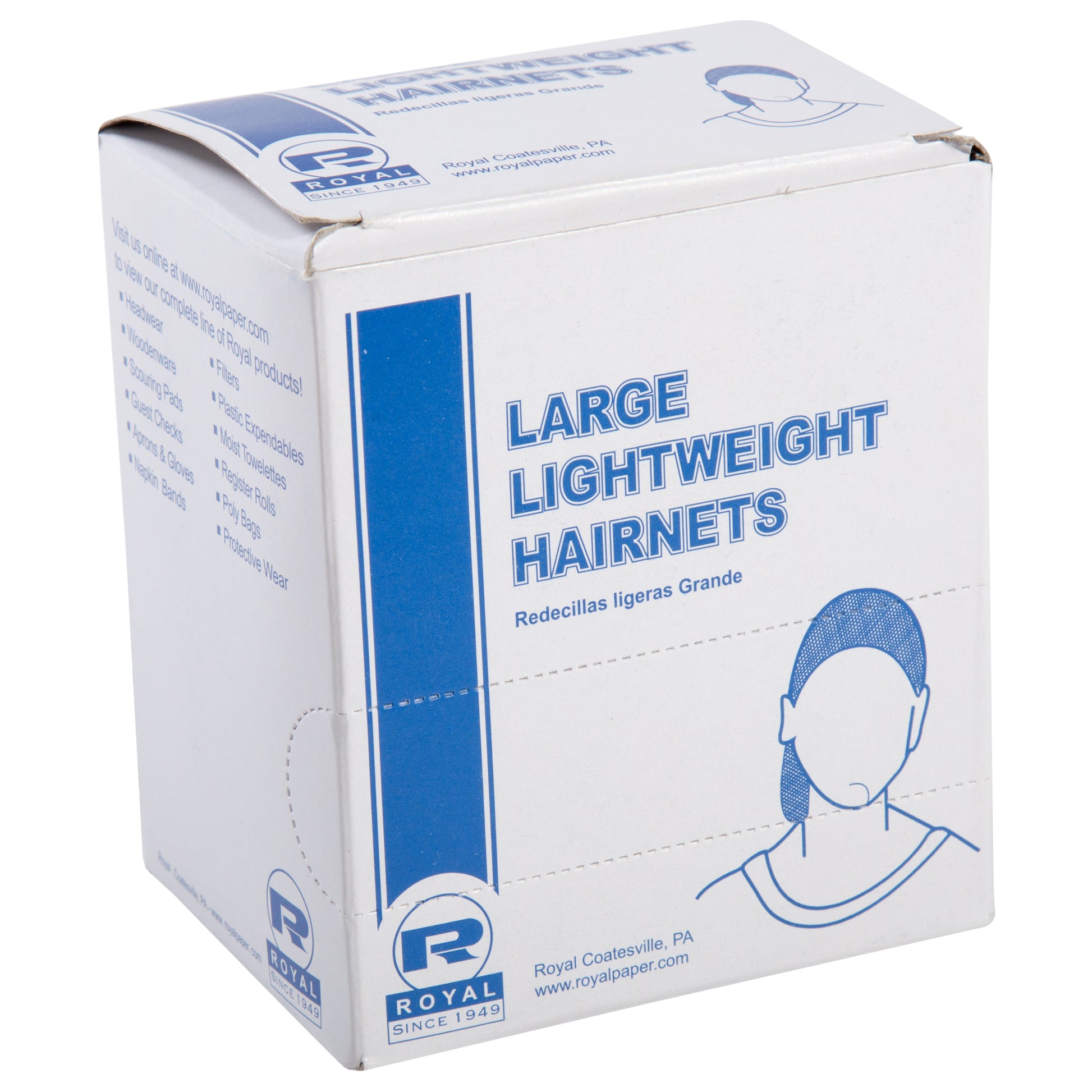 inner box of 28" Light Brown Light Weight Hairnet Latex Free