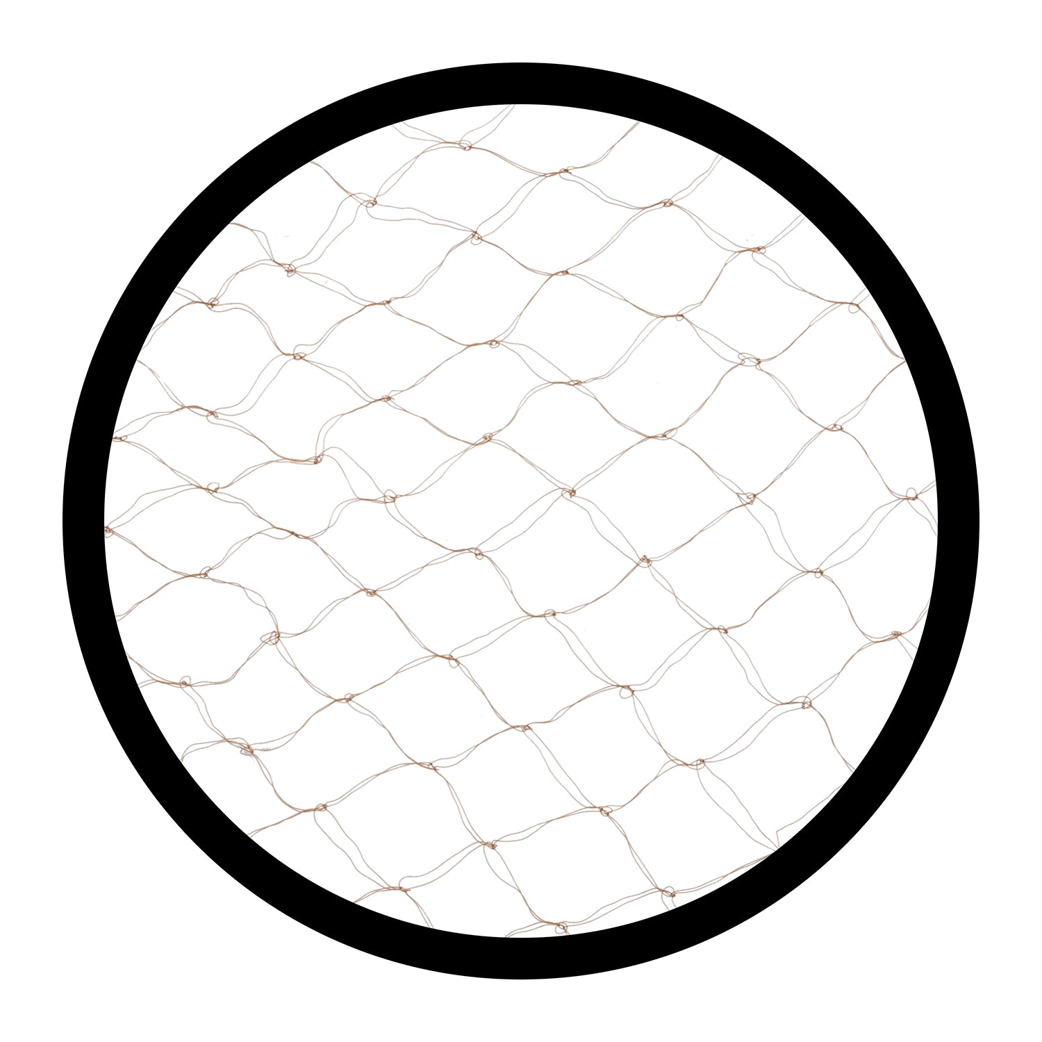 28" Light Brown Light Weight Hairnet Latex Free Closeup