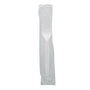 1 wrapped pack of Medium Heavy White Polystyrene Individually Wrapped Forks