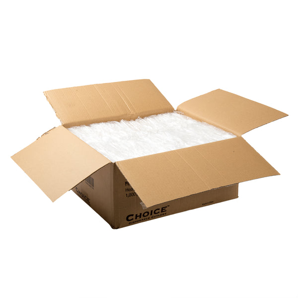 open case of Heavy White Polystyrene Individually Wrapped Teaspoons