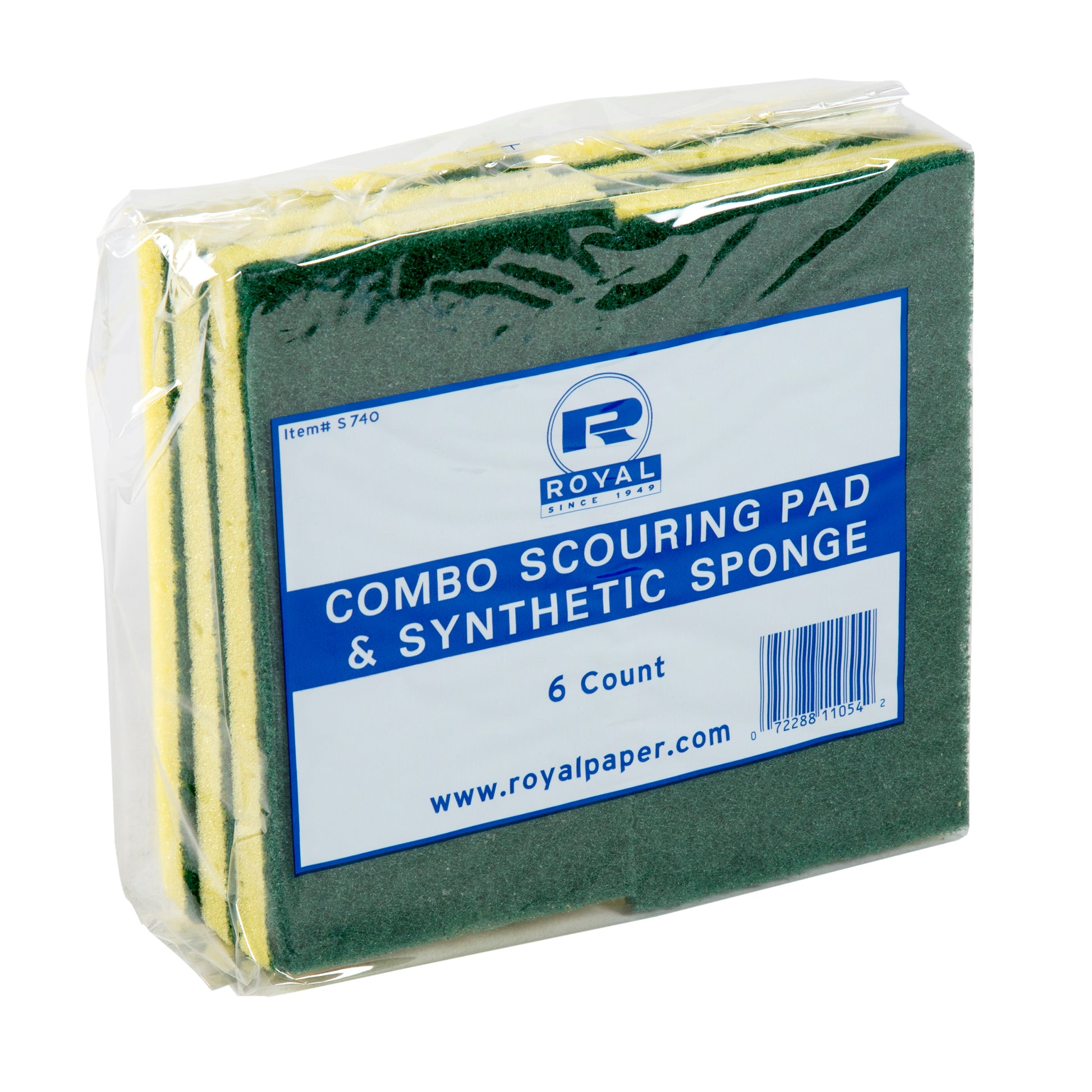 inner pack of 3.5" x 6.5" Scouring Pad/Sponge Combo