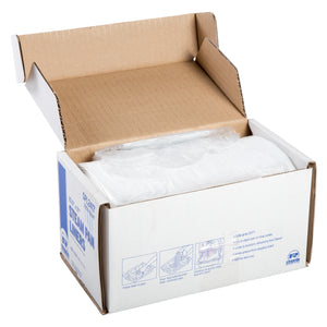 23-1/2” W x 17” L 1/2 Pan Steam Pan Liners with Twist Ties in an open package