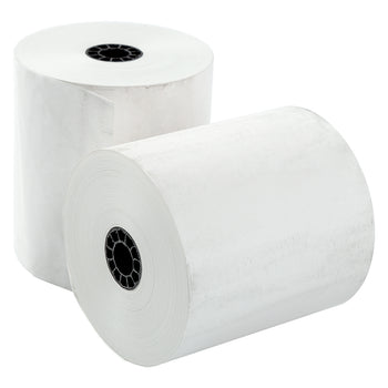 2 rolls of 3-1/8" x 273' white thermal paper rolls
