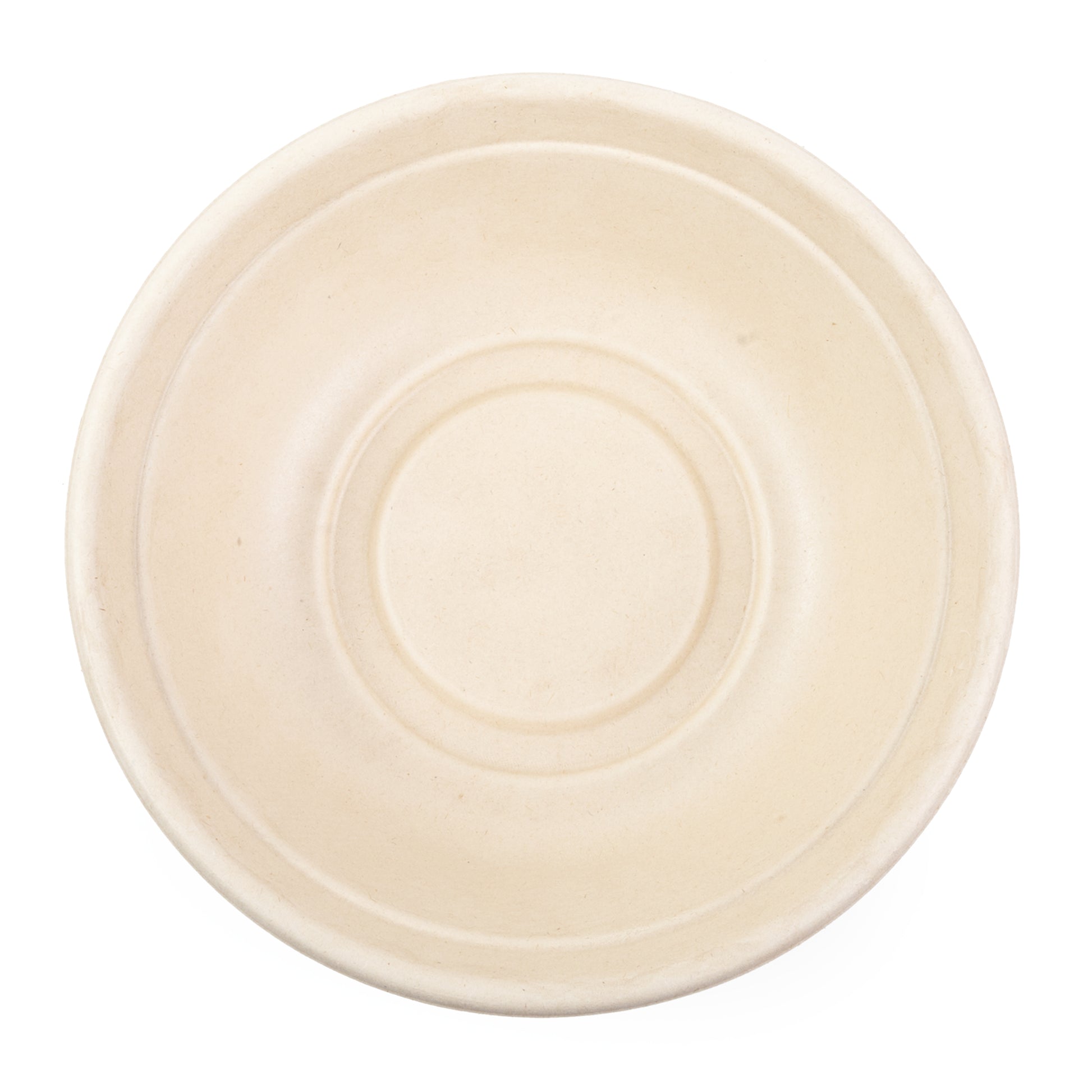 bottom of 32 oz round no added pfas molded fiber bowl