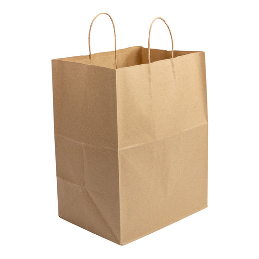 12" x 9" x 15.75" Twisted Handle Kraft Paper Bag