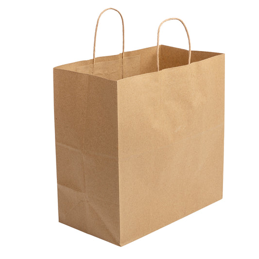 13" x 7" x 13" Twisted Handle Kraft Paper Bag