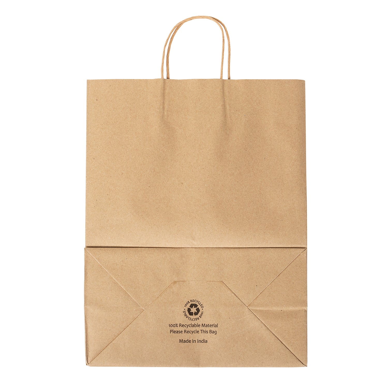 13" x 7" x 17" Twisted Handle Kraft Paper Bag