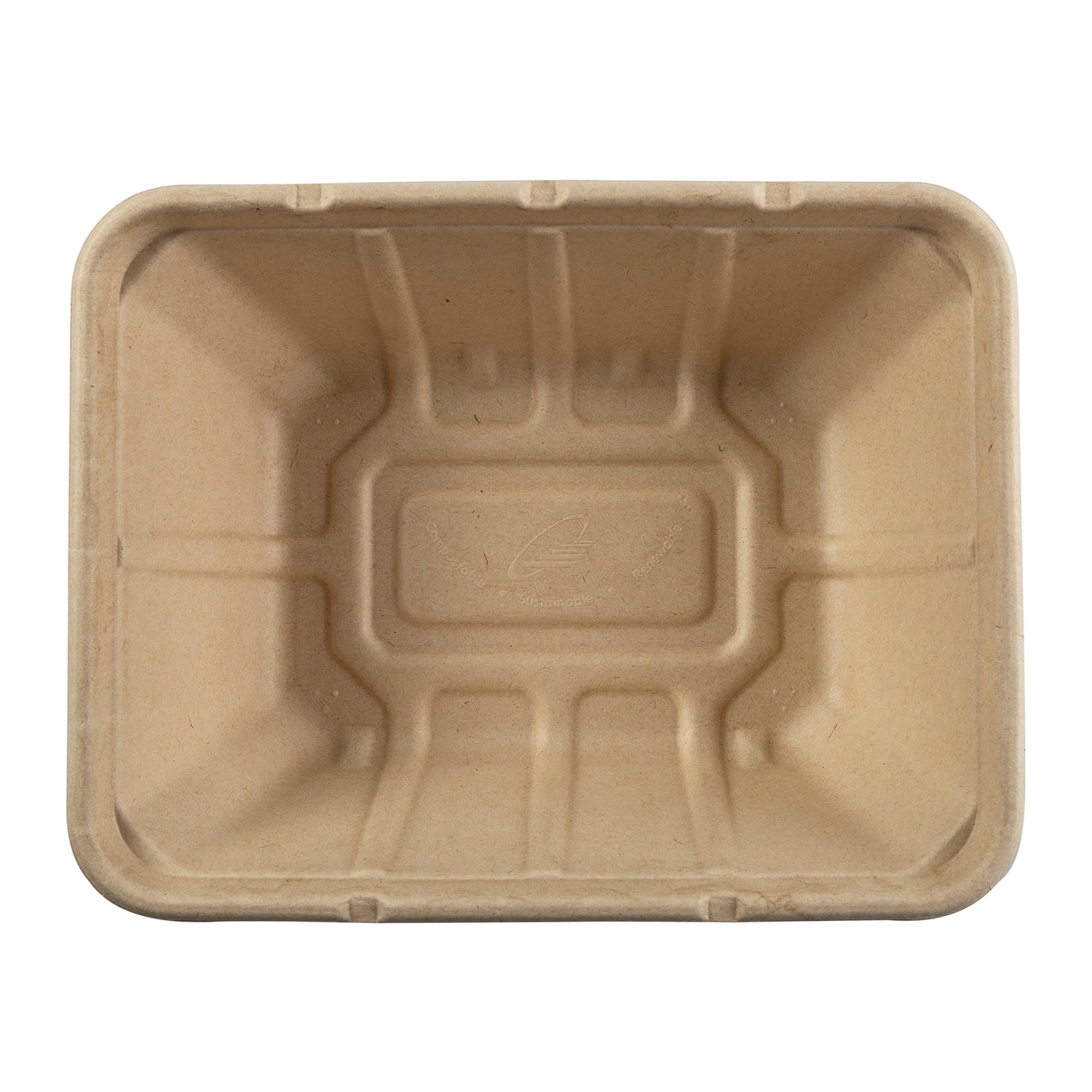 No PFAS added 7 x 9 x 3.125" Deep Tan Tub, Case of 200