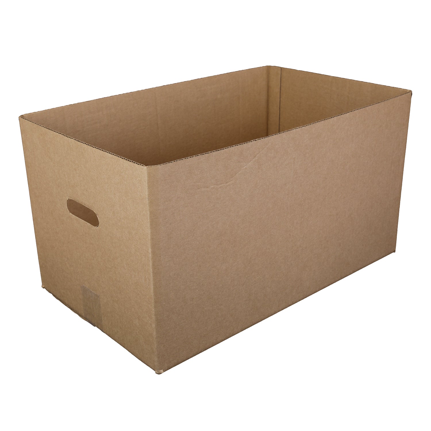 Kraft 22" x 13" x 12-1/2" Corrugated Handle Carry Out Box
